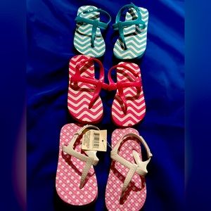 3 pairs of sandals all toddler L